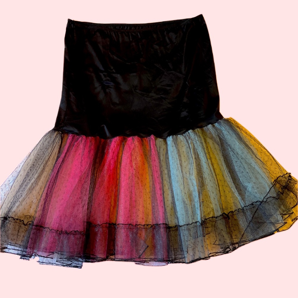 Vintage rainbow tutu petticoat